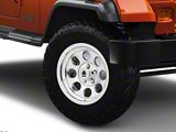 Mammoth 8 Aluminum Polished Wheel; 15x8; -19mm Offset (87-95 Jeep Wrangler YJ)