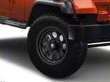 Mammoth 8 Matte Black Wheel; 15x8; -20mm Offset (87-95 Jeep Wrangler YJ)