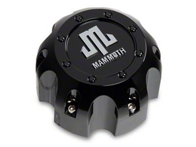 Mammoth Replacement Center Cap; Black (Fits Mammoth Branded Wheels Only)