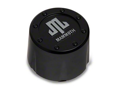 Mammoth Replacement Center Cap; Matte Black (Fits Mammoth Branded Wheels Only)