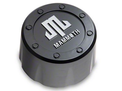Mammoth Replacement Center Cap; Matte Black (Fits Mammoth Branded Wheels Only)