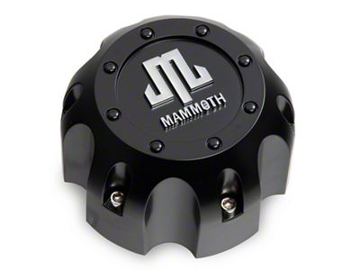 Mammoth Replacement Center Cap; Matte Black (Fits Mammoth Branded Wheels Only)