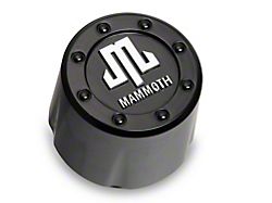 Mammoth Replacement Center Cap; Satin Black (Fits Mammoth Branded Wheels Only)