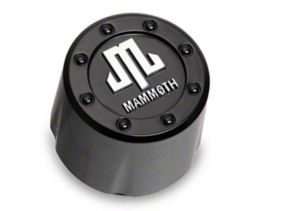 Mammoth Replacement Center Cap; Satin Black (Fits Mammoth Branded Wheels Only)