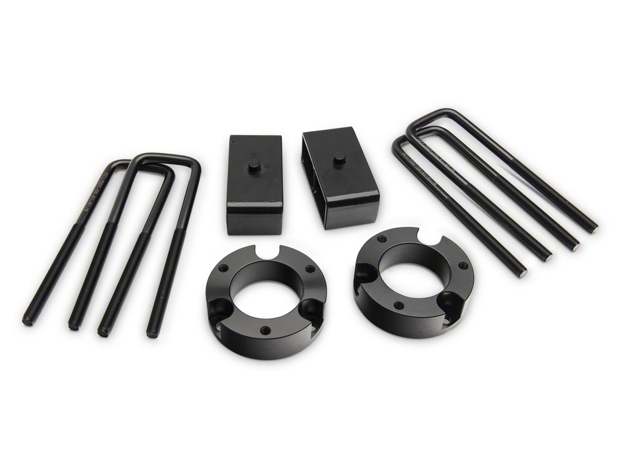 thumbnail interactive-video image 1 of 2" Front & 2" Rear Leveling Lift Kit For Toyota Tacoma 2005-2018 - 2WD & 4WD, Black 1 of 3