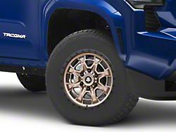 Mammoth Split 16 Beadlock Satin Bronze 6-Lug Wheel; 17x8.5; 25mm Offset (24-26 Tacoma)