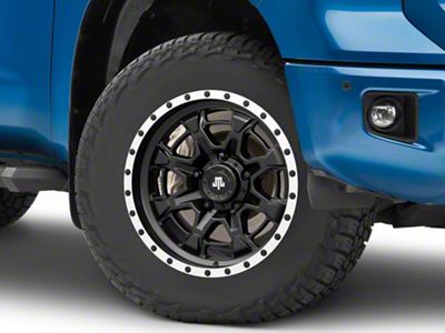 Mammoth Split 16 Beadlock Satin Black 5-Lug Wheel; 18x9; 12mm Offset (14-21 Tundra)