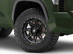 Mammoth Split 8 Beadlock Matte Black 6-Lug Wheel; 18x9; 12mm Offset (22-26 Tundra)