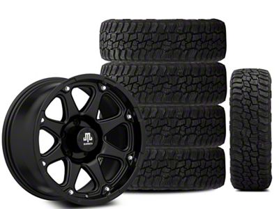 Mammoth 17x9 Mammoth Wheeler & 33in Mickey Thompson All-Terrain Baja Boss A/T Tire Package; Set of 5 (07-18 Jeep Wrangler JK)