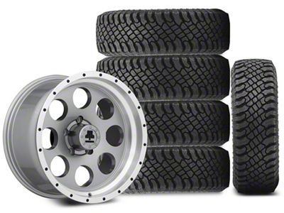 17x9 Mammoth 8 Beadlock Wheel & 35in Atturo All-Terrain Trail Blade X/T Tire Package; Set of 5 (07-18 Jeep Wrangler JK)