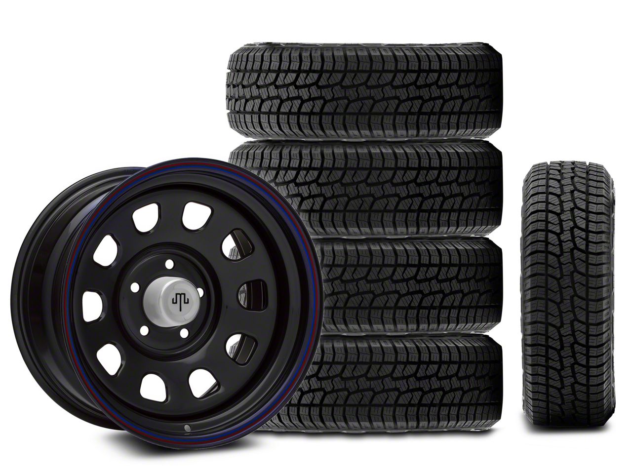 Jeep Wrangler 17x9 Mammoth D Window Wheel & 35in West Lake All-Terrain ...
