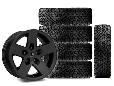 Jeep Wrangler 17x9 Mammoth 8 Aluminum Wheel & 33in BF Goodrich All 