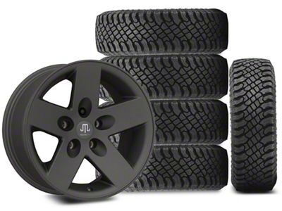 17x9 Mammoth Moab Wheel & 35in Atturo All-Terrain Trail Blade X/T Tire Package; Set of 5 (18-25 Jeep Wrangler JL)