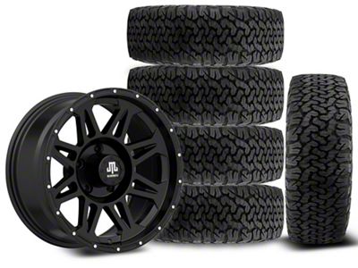 17x8 Mammoth Split 8 Wheel & 34in BF Goodrich All-Terrain T/A KO Tire Package; Set of 5 (18-25 Jeep Wrangler JL)