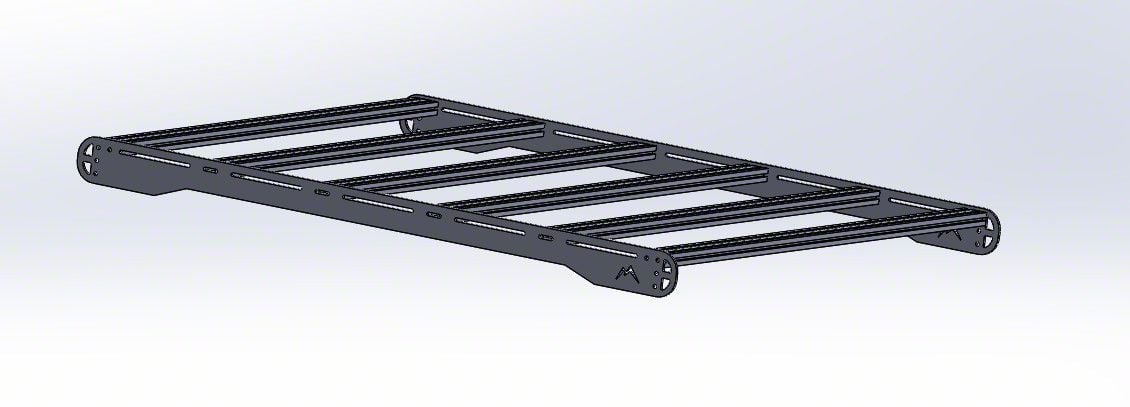 Martin Offroad Bed Shell Top Rack; 72-Inch x 54-Inch (Universal; Some ...