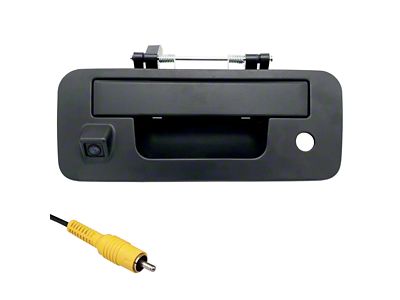 Master Tailgaters Tailgate Handle with Backup Reverse Camera; Black (13-15 Titan)
