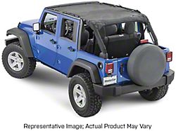 MasterTop Freedom Mesh Bimini Top Plus; Black (21-25 Bronco 4-Door)