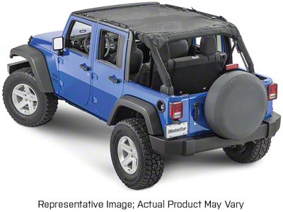 MasterTop Freedom Mesh Bimini Top Plus; Red (21-25 Bronco 4-Door)