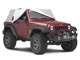 MasterTop Full Door Cab Cover - Gray Denim (07-18 Jeep Wrangler JK 2-Door)