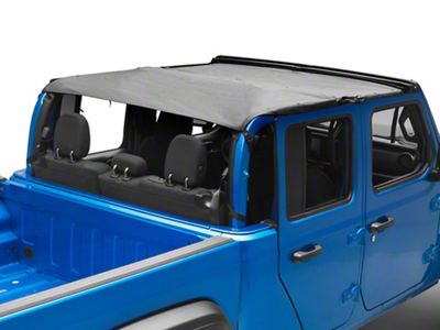MasterTop Bimini Top Plus; Black Diamond (20-23 Jeep Gladiator JT)