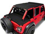 MasterTop Bimini Top Plus, Wind Stopper and Tonneau Cover Combo; MasterTwill (18-23 Jeep Wrangler JL 4-Door w/ Hard Top)