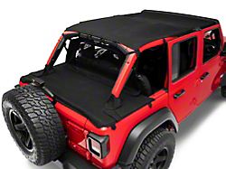 MasterTop Bimini Top Plus, Wind Stopper and Tonneau Cover Combo; MasterTwill (18-24 Jeep Wrangler JL 4-Door w/ Hard Top)