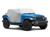 MasterTop Five Layer Weatherproof Full Door Cab Cover for Top Removed; Gray (18-25 Jeep Wrangler JL 4-Door)