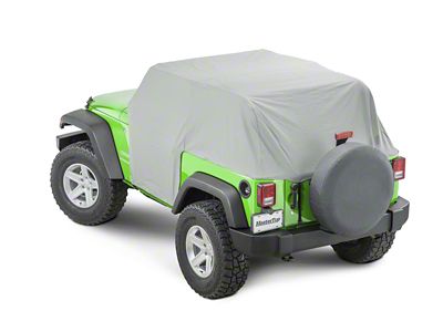 MasterTop Full Door Cab Cover; Gray Denim (07-18 Jeep Wrangler JK 2-Door)