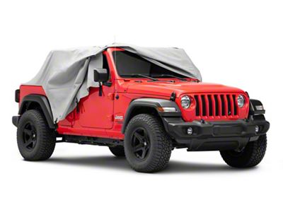 MasterTop Full Door Cab Cover; Gray Denim (18-25 Jeep Wrangler JL 4-Door)