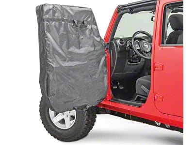 MasterTop Hard Door Storage Bag; MasterTwill (76-25 Jeep CJ5, CJ7, Wrangler YJ, TJ, JK & JL)