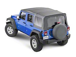 MasterTop Replacement Top with Tinted Windows; Black Diamond (07-09 Jeep Wrangler JK 4-Door)