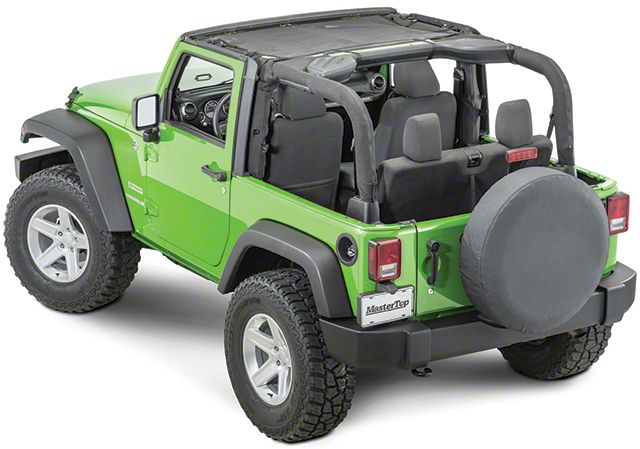 Bestop Jeep Wrangler Targa-Style Bikini Top; Black 52586-35 Bestop Jeep Wrangler Targa-Style Bikini Top; Black 52586-35