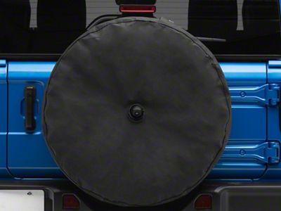 MasterTop Spare Tire Cover for 245/75R17 and 255/70R18; Black (18-25 Jeep Wrangler JL)