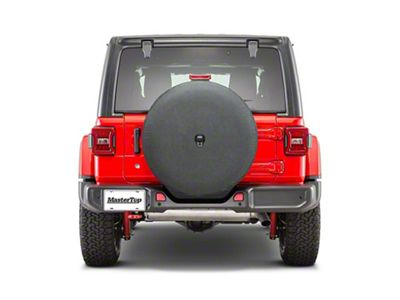 MasterTop Spare Tire Cover for 285/70R17; Black (18-25 Jeep Wrangler JL)