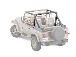 MasterTop Sport Bar Covers; Black Denim (87-91 Jeep Wrangler YJ)