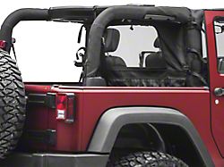 MasterTop Zip Down Wind Stopper; Black Diamond (07-18 Jeep Wrangler JK 2-Door)