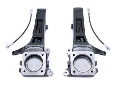 Max Trac 4-Inch Front Lift Spindles with Extended Brake Lines (05-23 2WD 6-Lug Tacoma)