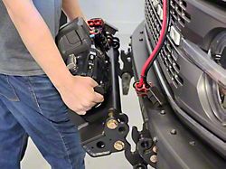 Maximus-3 Removable Winch Mount Saddle; Black (21-26 Bronco, Excluding Raptor)