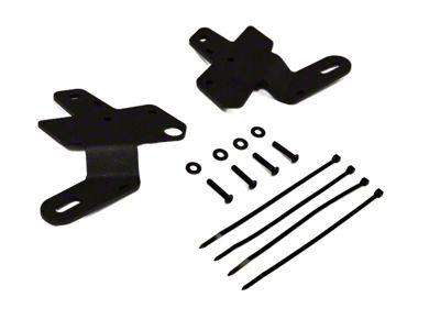 Maximus-3 Side Peripheral Cube Light Brackets; Textured Black (21-26 Bronco)