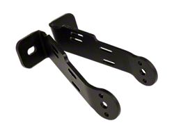 Maximus-3 Light Bracket for 12-Inch LED Light Bar; Textured Black (20-26 Jeep Gladiator JT w/ Factory Steel Bumper)