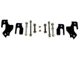 Maximus-3 Tow Loops with Frame Tie-In Brace Plates; Black (20-26 Jeep Gladiator JT)