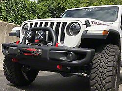 Maximus-3 Classic Hoop; Textured Black (18-26 Jeep Wrangler JL w/ Factory Steel Bumper)