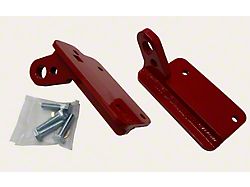 Maximus-3 D-Ring Loops; Red (07-18 Jeep Wrangler JK w/ Centered Winch & Rubicon Hard Rock Steel Bumper)