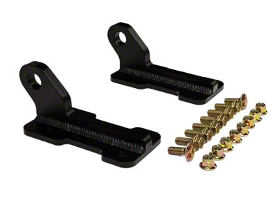 Maximus-3 D-Ring Shackle Loops; Textured Black (18-26 Jeep Wrangler JL)