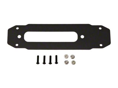 Maximus-3 Fairlead Offset Centering Plate; Black (07-18 Jeep Wrangler JK)