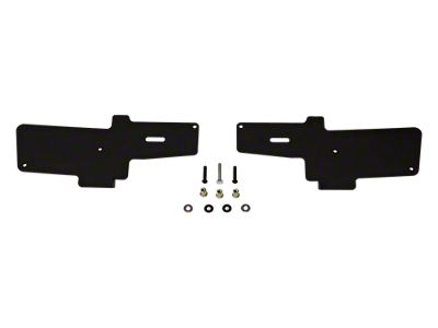 Maximus-3 Filler Trim Plates for Badland Apex and Warn Zeon Winches; Black (07-18 Jeep Wrangler JK)
