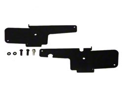 Maximus-3 Filler Trim Plates for Badland Apex and Warn Zeon Winches; Textured Black (18-26 Jeep Wrangler JL w/ Factory Steel Bumper)