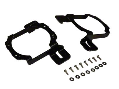 Maximus-3 Fog Light Adapter Brackets; Zinc (18-26 Jeep Wrangler JL w/ Factory Steel Bumper)