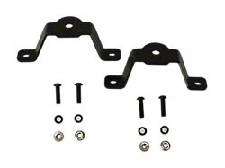 Maximus-3 Hard Rock Auxiliary Light Brackets; Textured Black (07-18 Jeep Wrangler JK w/ Rubicon Hard Rock Steel Bumper)
