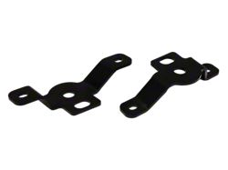 Maximus-3 Hard Rock Peripheral Light Brackets; Textured Black (07-18 Jeep Wrangler JK w/ Rubicon Hard Rock Steel Bumper)